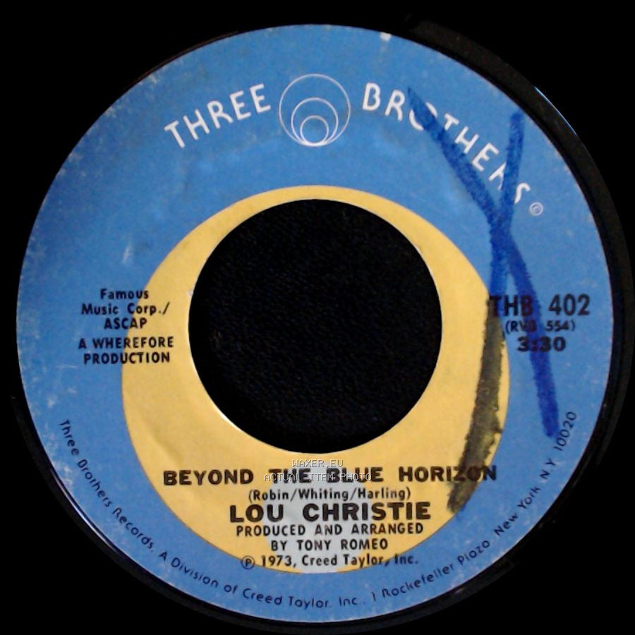 Lou Christie - Beyond The Blue Horizon / Saddle The Wind side A