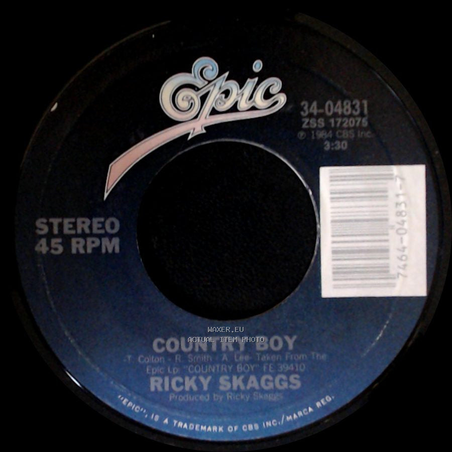 Ricky Skaggs - Wheel Hoss / Country Boy side B