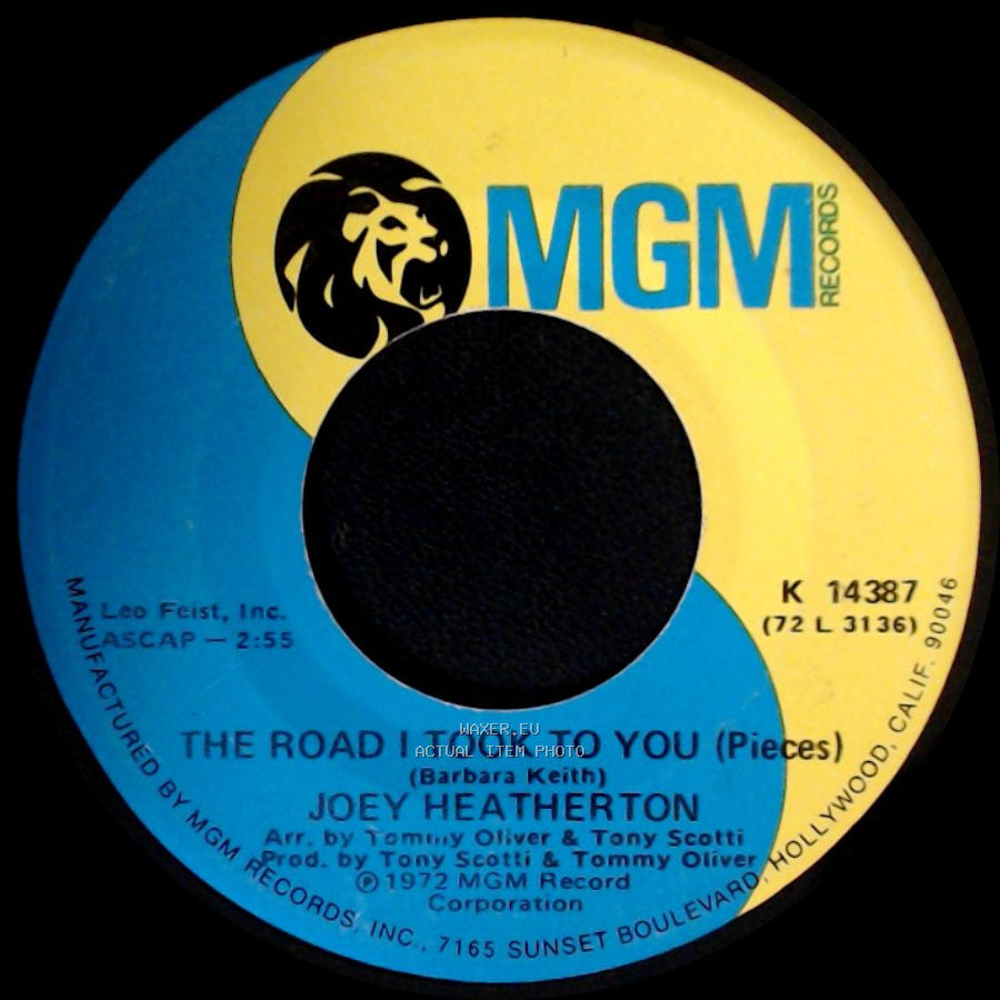 Joey Heatherton - Gone / The Road I Took To You (Pieces) side B
