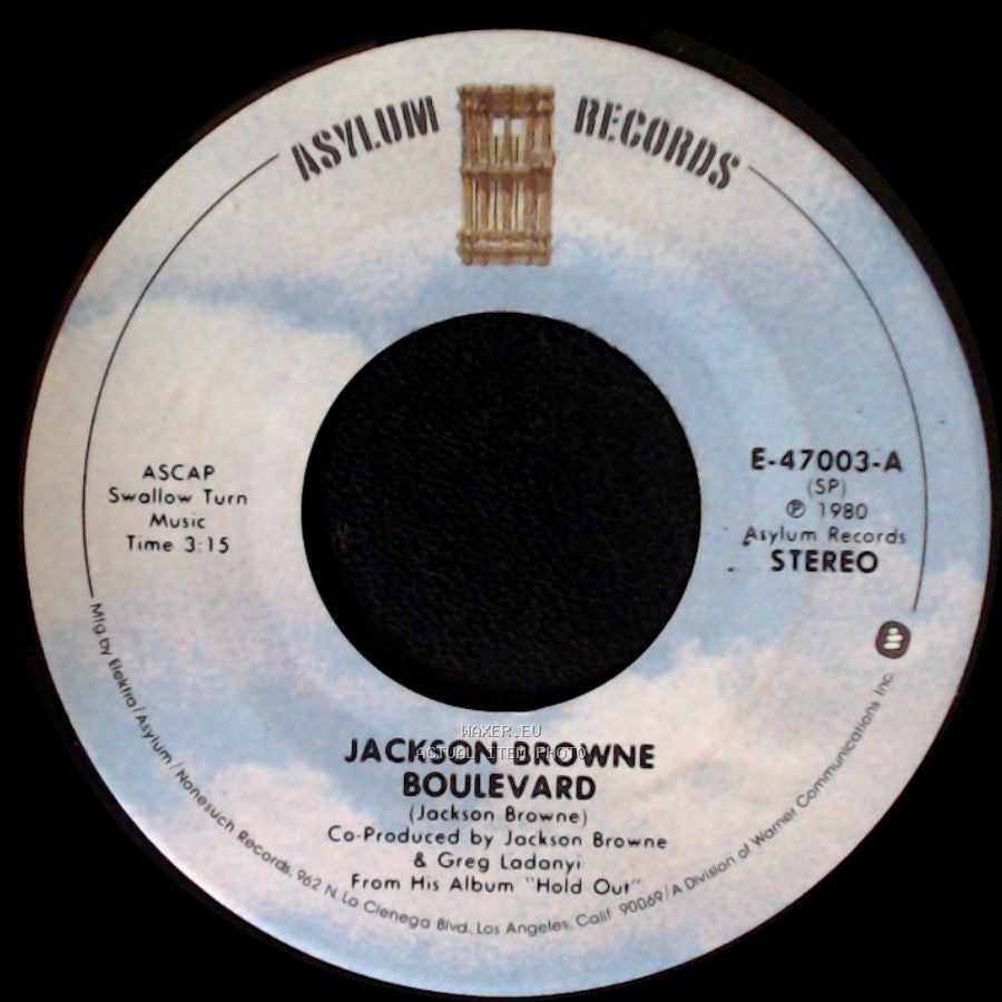 Jackson Browne - Call It A Loan / Boulevard side B