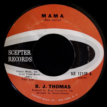 B. J. Thomas - Wendy / Mama (Mark Charron) side B
