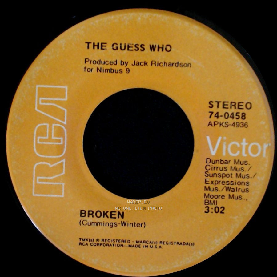 The Guess Who - Albert Flasher / Broken side B