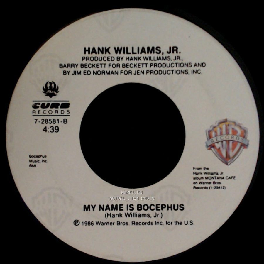 Hank Williams, Jr. - Mind Your Own Business / My Name Is Bocephus side B