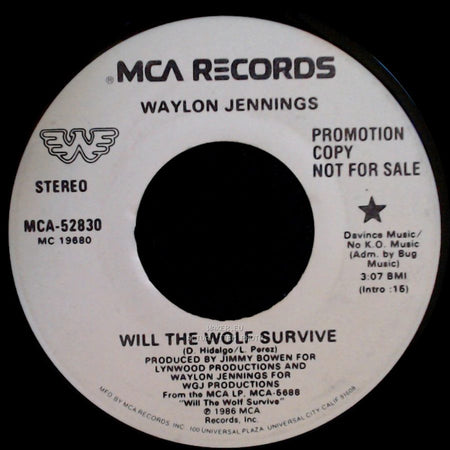 Waylon Jennings - Will The Wolf Survive / Will The Wolf Survive side A