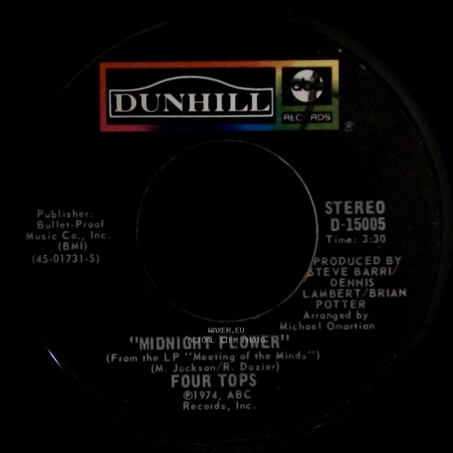 Four Tops - All My Love / Midnight Flower side B