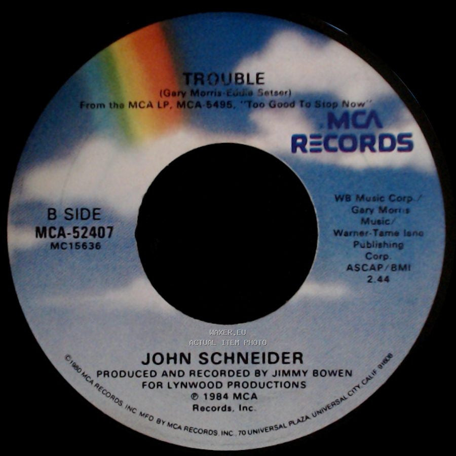 John Schneider - I've Been Around Enough To Know / Trouble side B