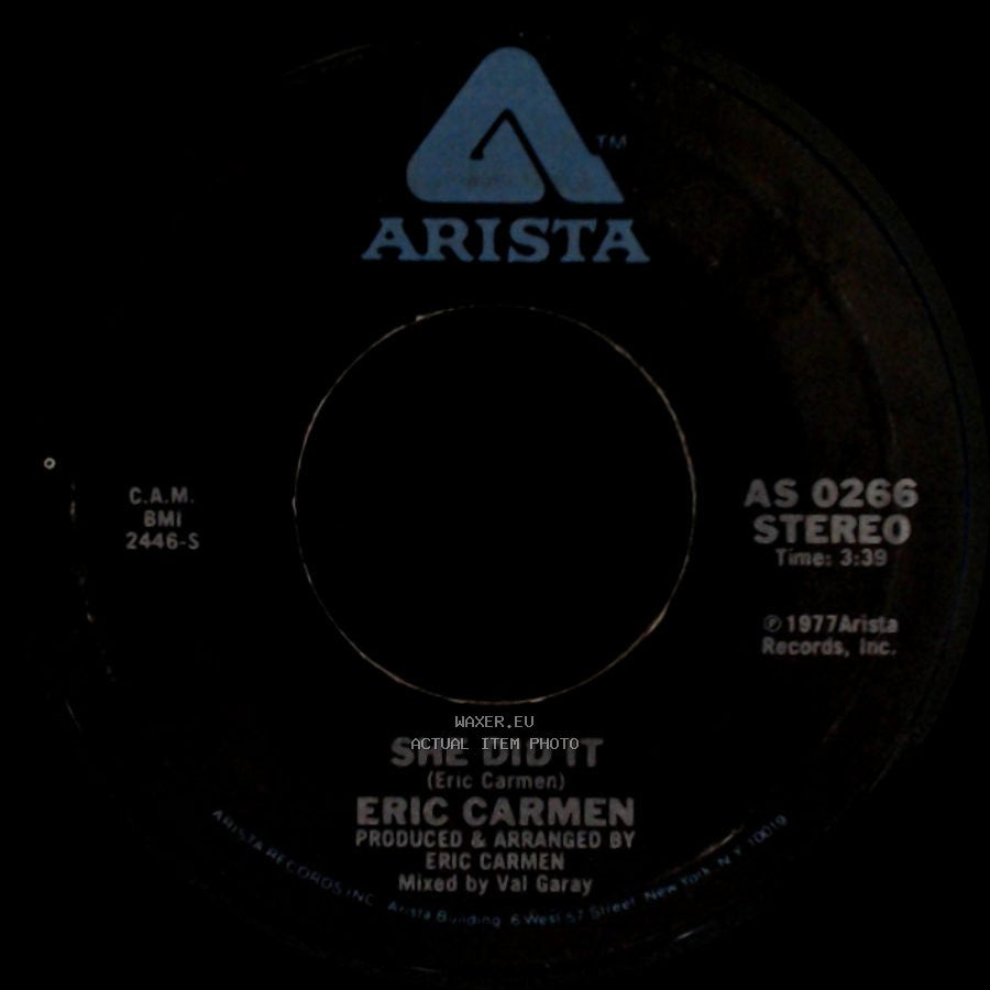 Eric Carmen - Someday / She Did It side B