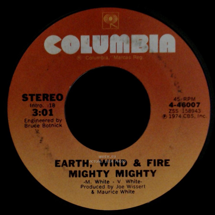 Earth, Wind & Fire - Mighty Mighty / Drum Song side A