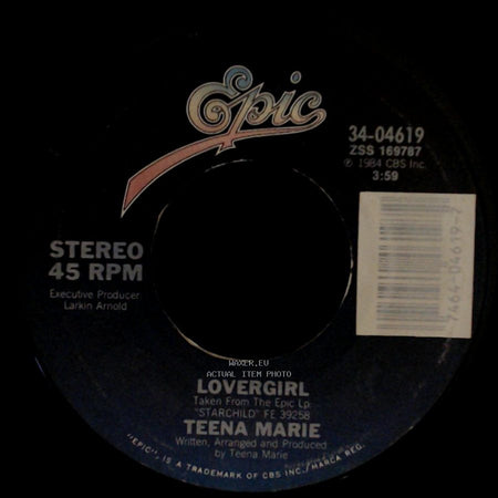 Teena Marie - Lovergirl (Instrumental) / Lovergirl side B