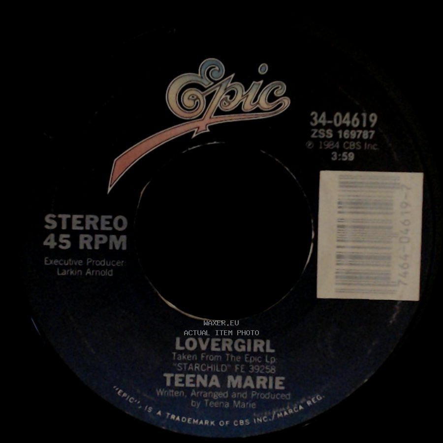 Teena Marie - Lovergirl (Instrumental) / Lovergirl side B