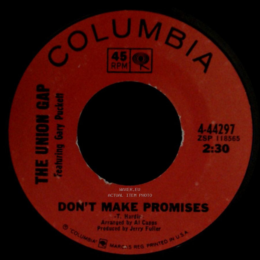 The Union Gap Featuring Gary Puckett - Don't Make Promises / Woman, Woman side A