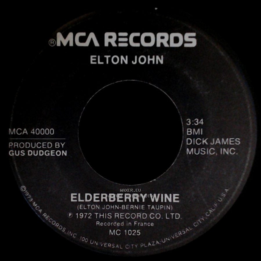 Elton John - Elderberry Wine / Crocodile Rock side A