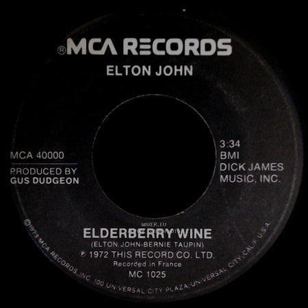 Elton John - Elderberry Wine / Crocodile Rock side A