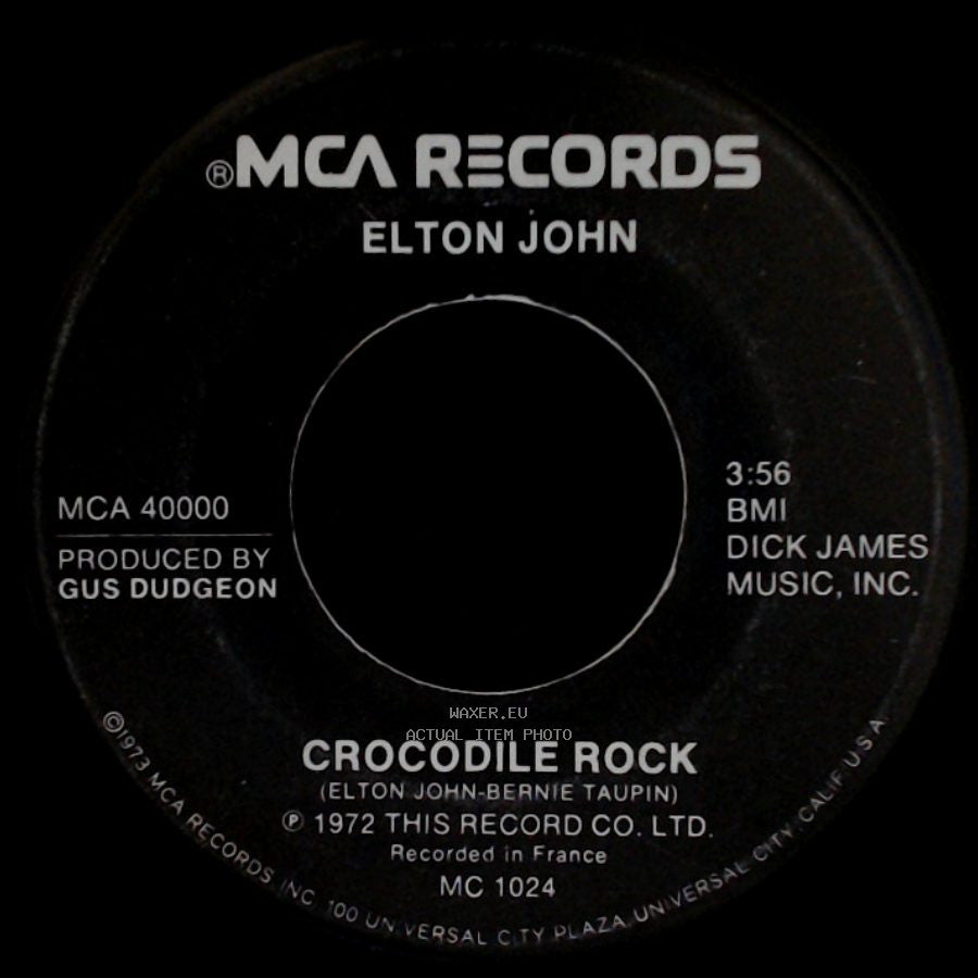 Elton John - Elderberry Wine / Crocodile Rock side B