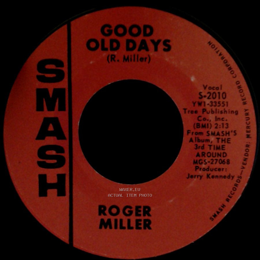 Roger Miller - Good Old Days / England Swings side A