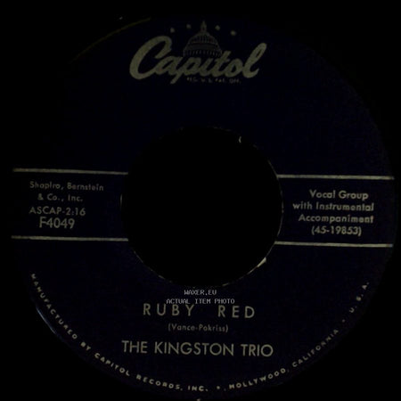 The Kingston Trio - Ruby Red / Tom Dooley side A