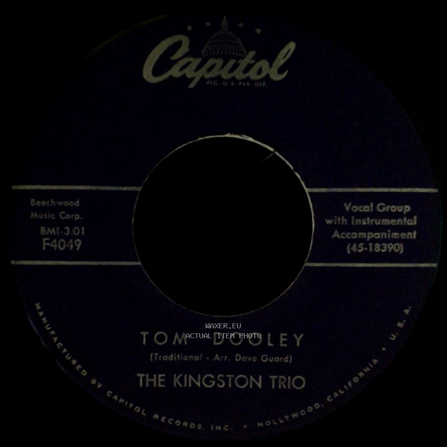 The Kingston Trio - Ruby Red / Tom Dooley side B