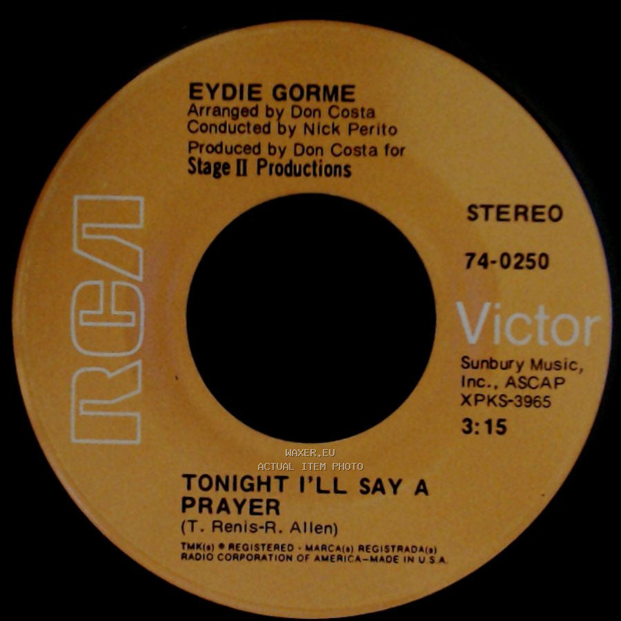Eydie Gorme - Tonight I'll Say A Prayer / Wild One side A