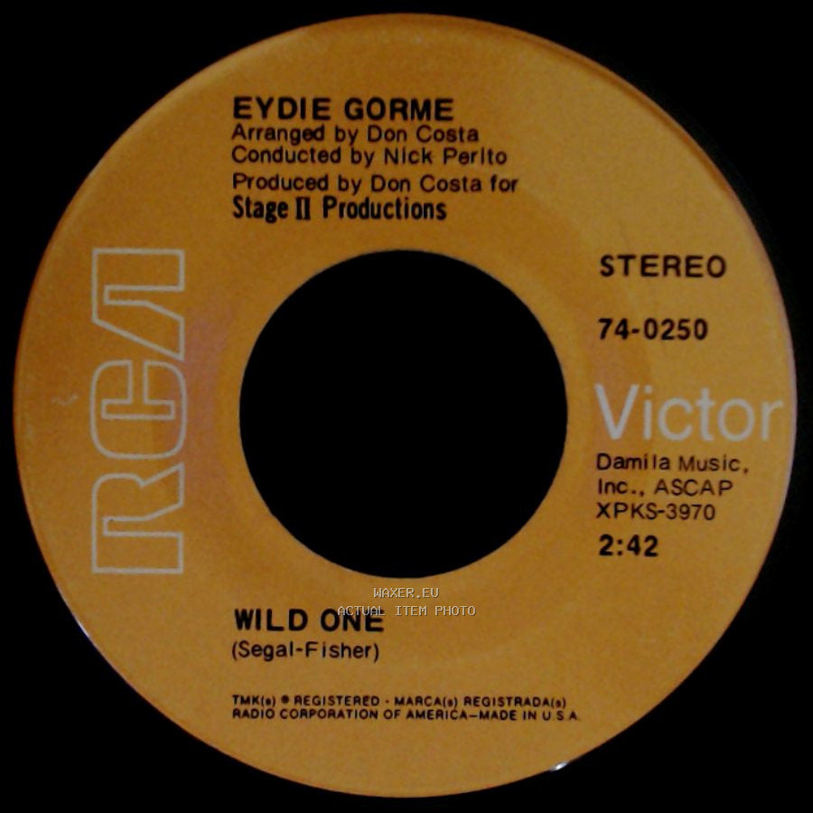 Eydie Gorme - Tonight I'll Say A Prayer / Wild One side B