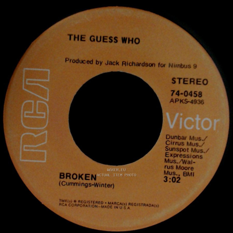 The Guess Who - Albert Flasher / Broken side B
