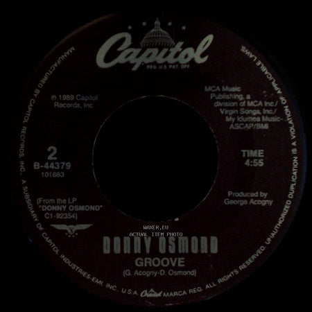 Donny Osmond - Groove / Sacred Emotion (Edit) side A