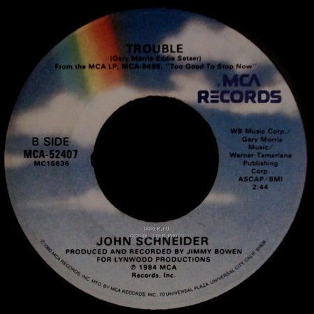 John Schneider - I've Been Around Enough To Know / Trouble side B