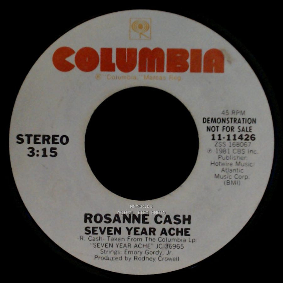 Rosanne Cash - Seven Year Ache / Seven Year Ache side B