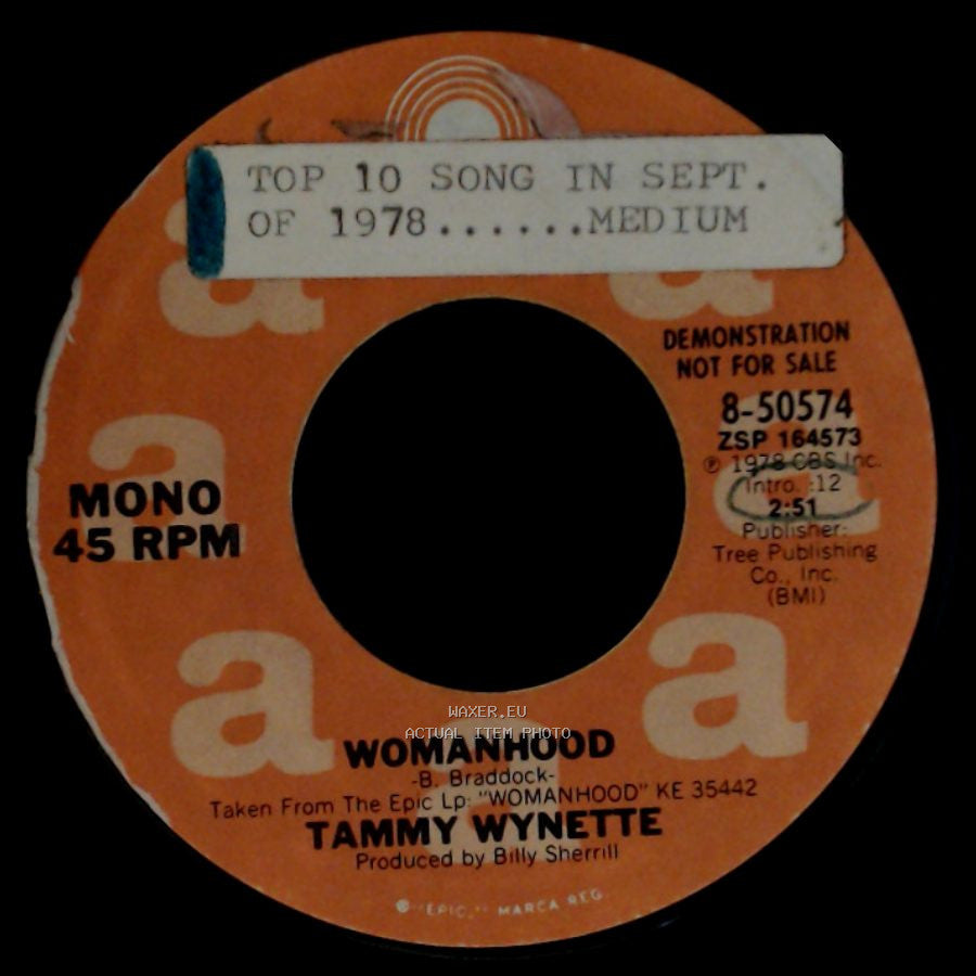 Tammy Wynette - Womanhood / Womanhood side A