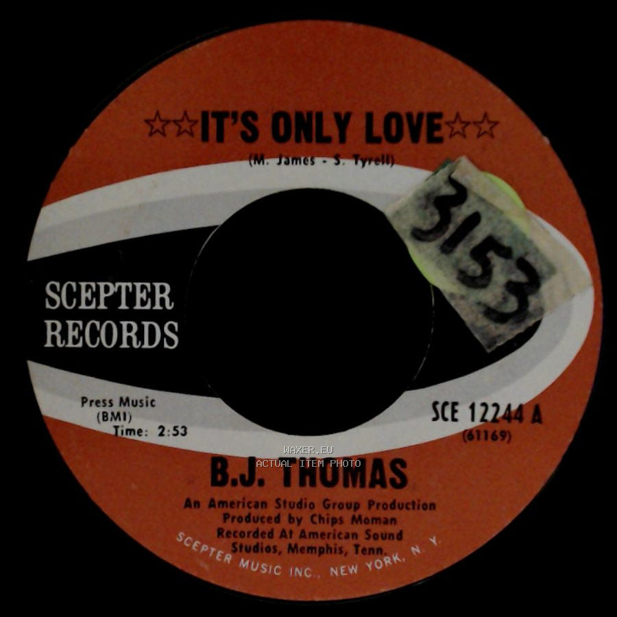 B.J. Thomas - You Don't Love Me Anymore ("The Train Song") / It's Only Love side B