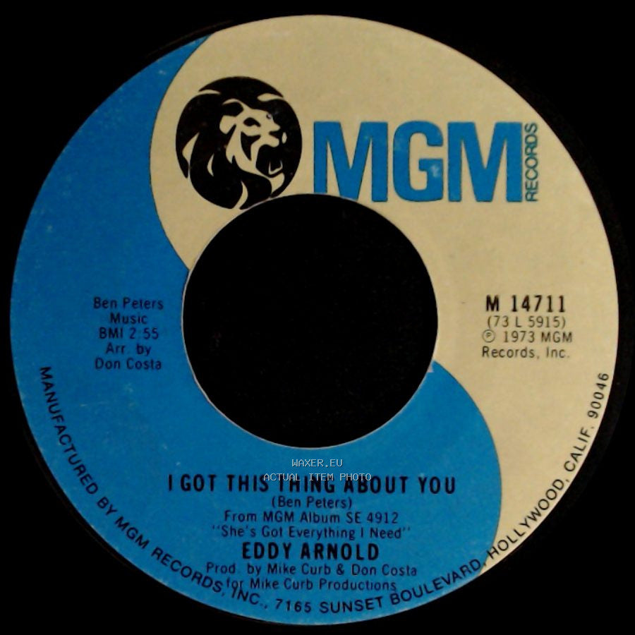 Eddy Arnold - I Got This Thing About You / Just For Old Times Sake side A