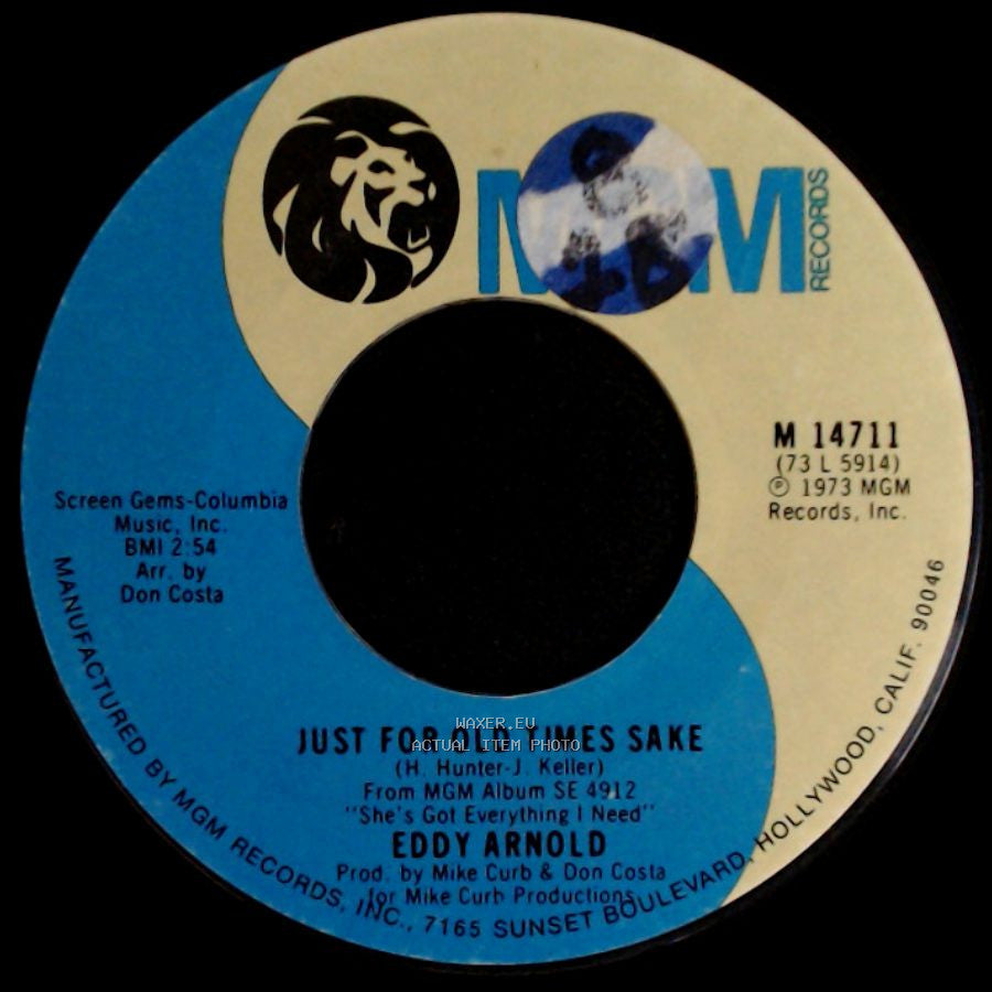 Eddy Arnold - I Got This Thing About You / Just For Old Times Sake side B