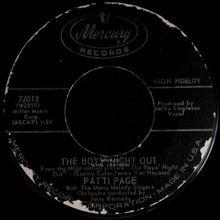 Patti Page - Three Fools / The Boys' Night Out side B