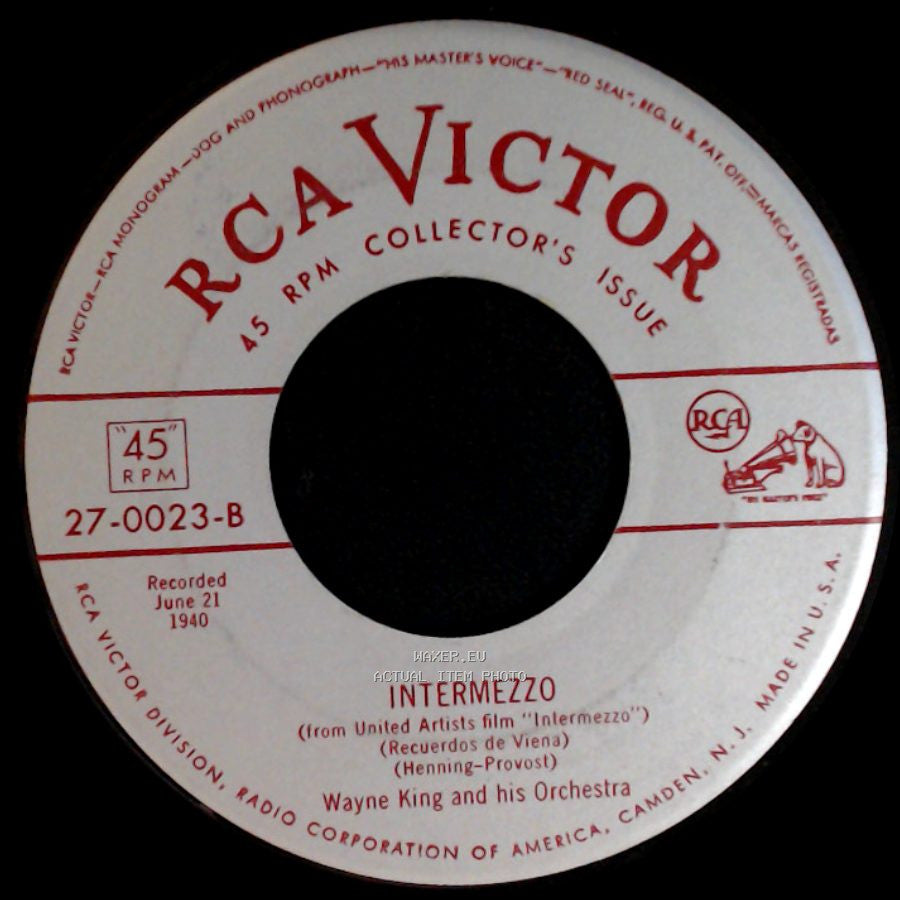 Wayne King And His Orchestra - Josephine / Intermezzo side B