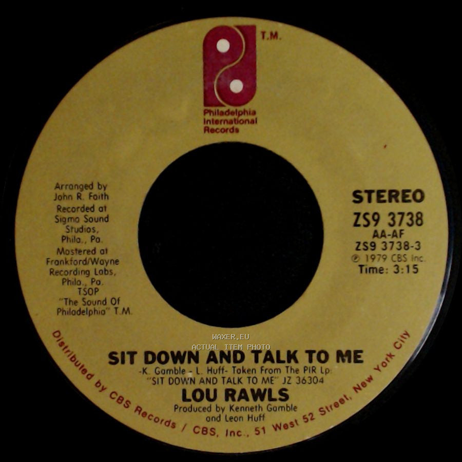 Lou Rawls - Sit Down And Talk To Me / When You Get Home side A