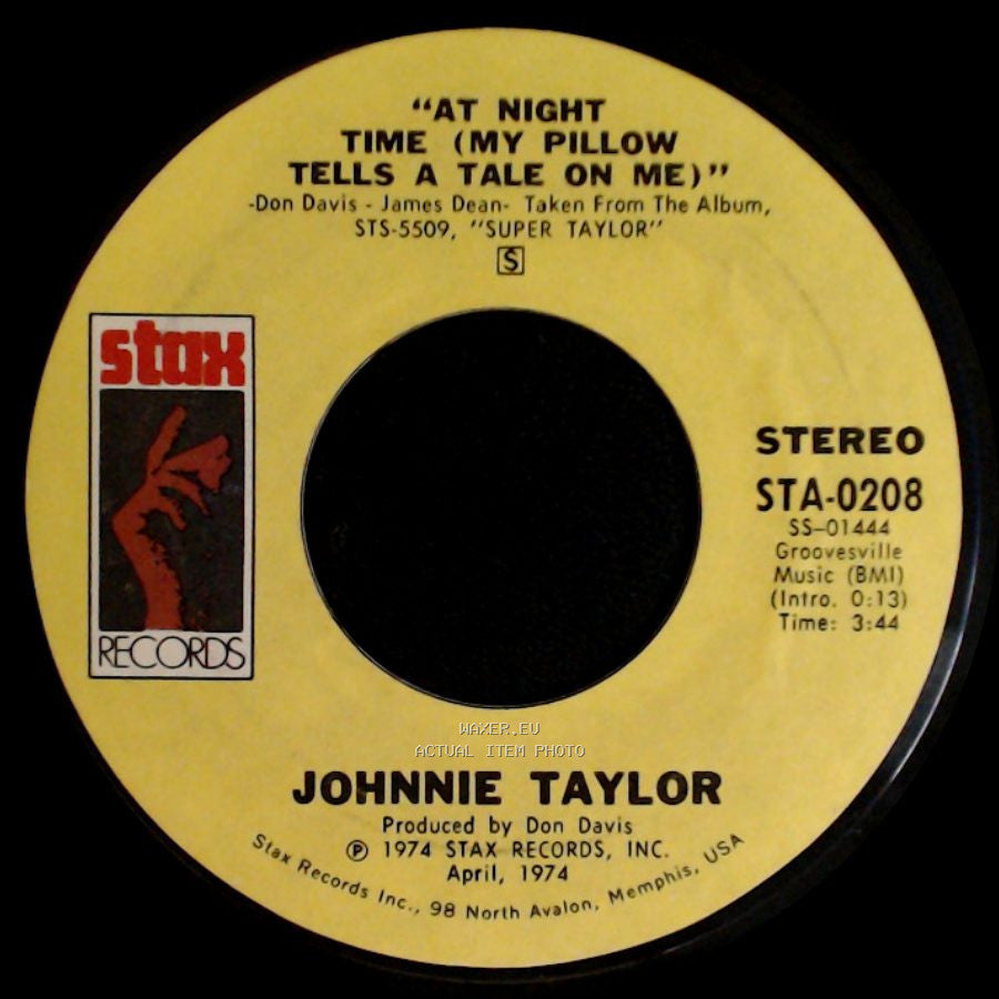 Johnnie Taylor - I've Been Born Again / At Night Time (My Pillow Tells A Tale On Me) side B
