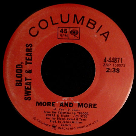 Blood, Sweat & Tears - More And More / Spinning Wheel side A
