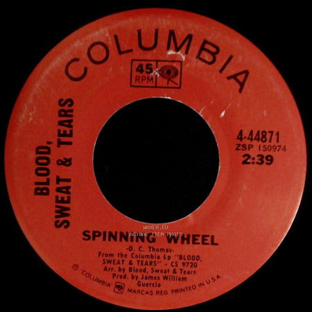 Blood, Sweat & Tears - More And More / Spinning Wheel side B