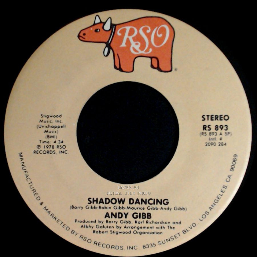 Andy Gibb - Let It Be Me / Shadow Dancing side B