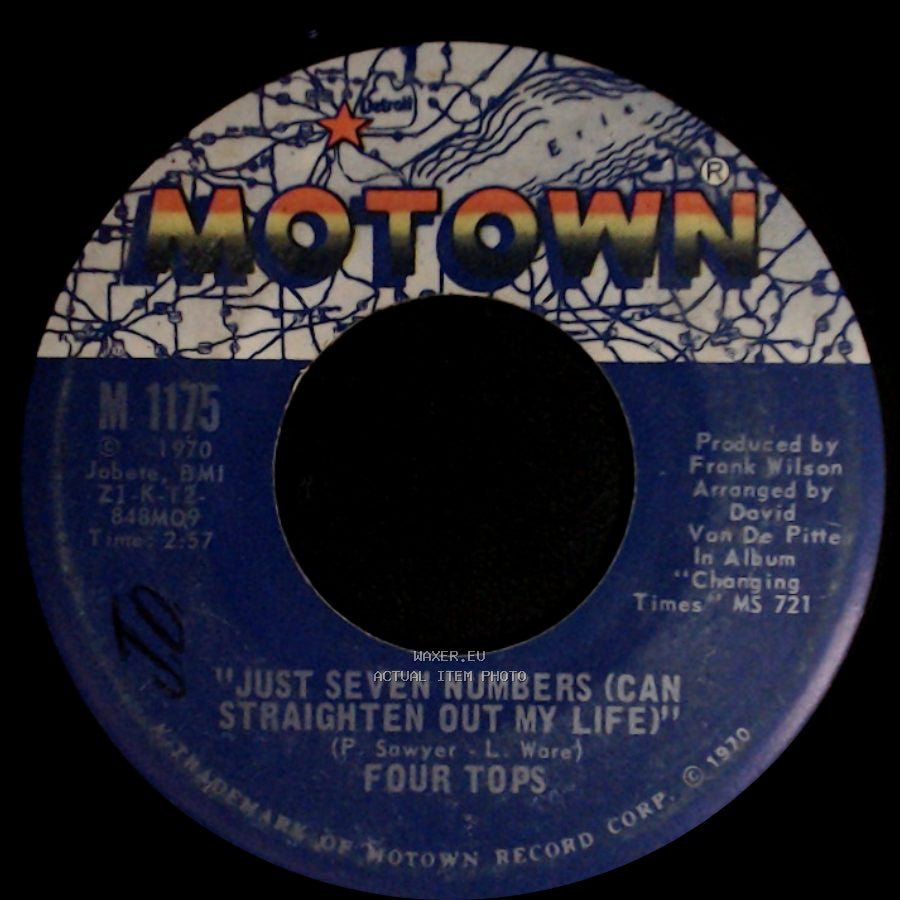 Four Tops - Just Seven Numbers (Can Straighten Out My Life) / I Wish I Were Your Mirror side A