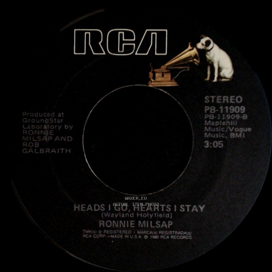 Ronnie Milsap - Heads I Go, Hearts I Stay / Why Don't You Spend The Night side A