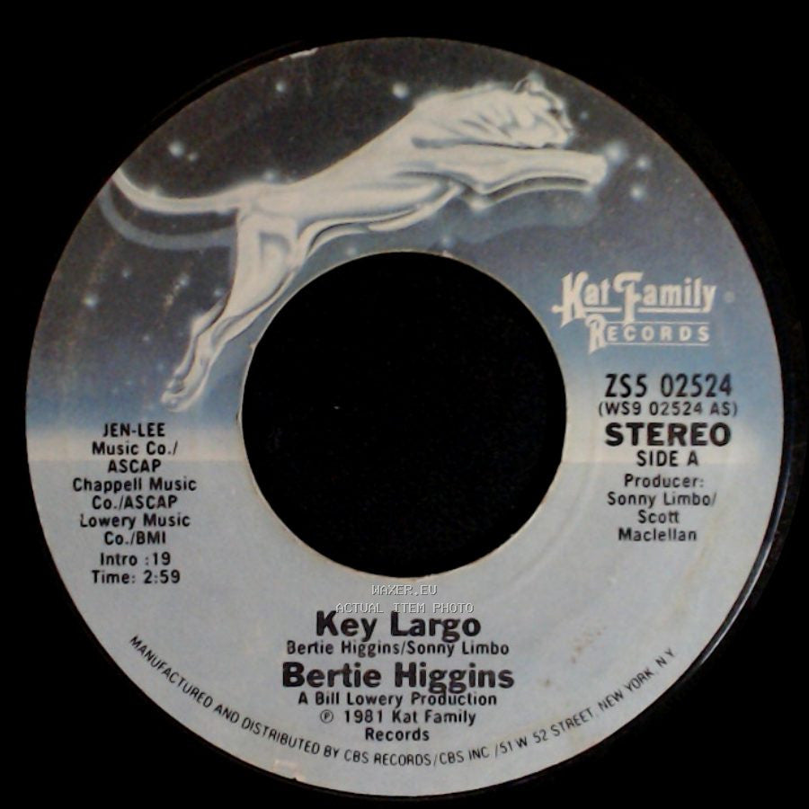 Bertie Higgins - Key Largo / White Line Fever side A