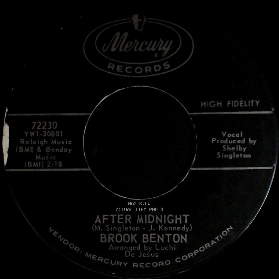 Brook Benton - After Midnight / Going Going Gone side A