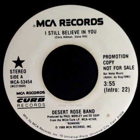 Desert Rose Band - I Still Believe In You / I Still Believe In You side B