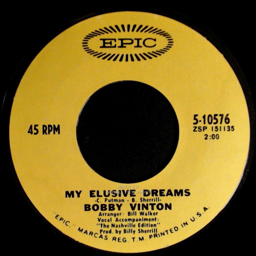 Bobby Vinton - My Elusive Dreams / Over And Over side A