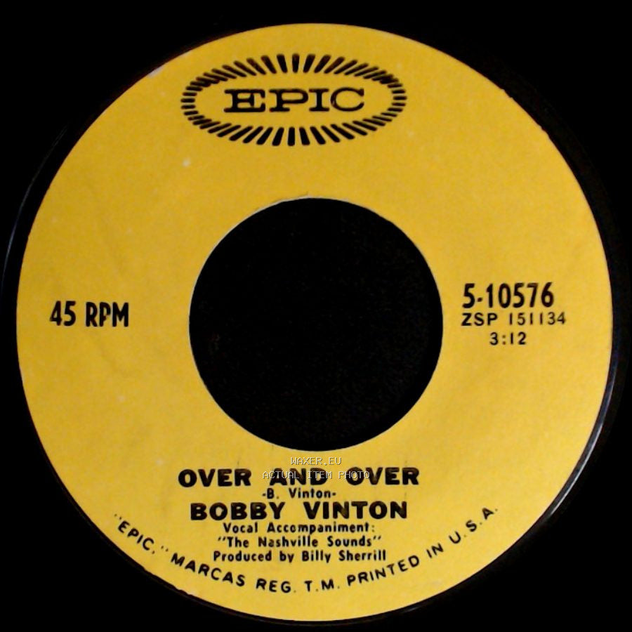 Bobby Vinton - My Elusive Dreams / Over And Over side B