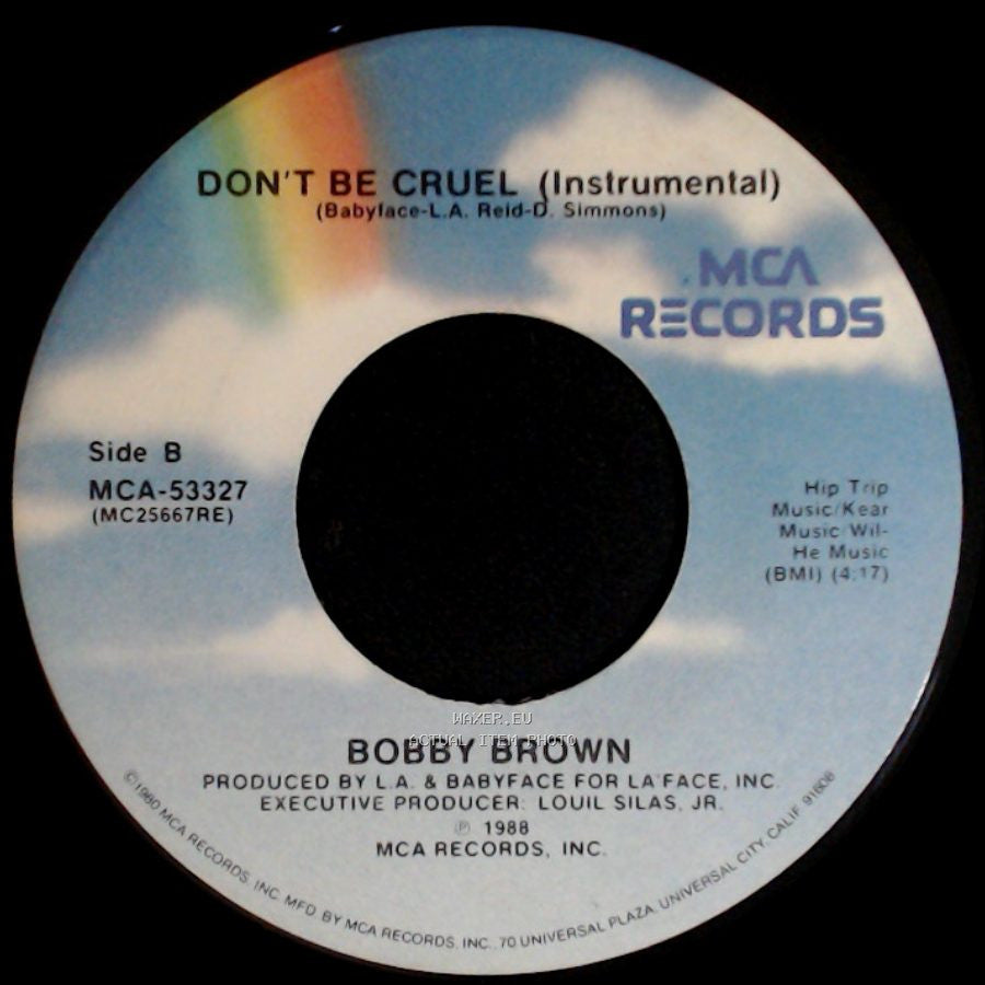 Bobby Brown - Don't Be Cruel / Don't Be Cruel (Instrumental) side B