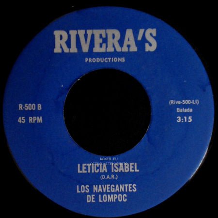 Los Navegantes De Lompoc - Leticia Isabel / Te Devuelvo Todo side A