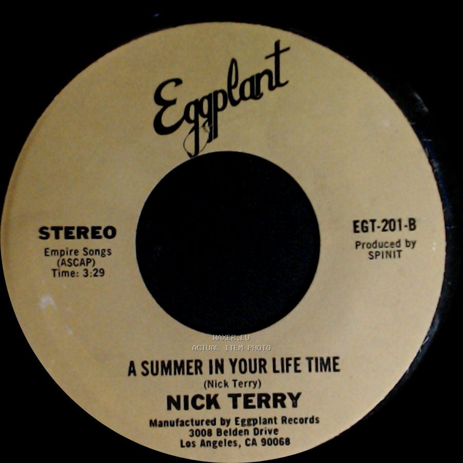 Nick Terry - A Summer In Your Life Time / Listen To The Music And Dance side A