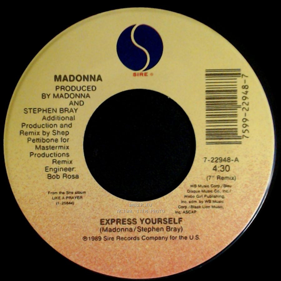 Madonna - Express Yourself / The Look Of Love side A