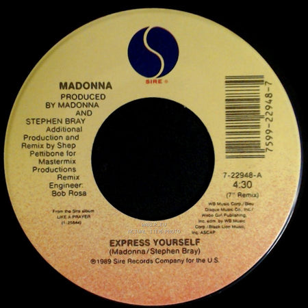 Madonna - Express Yourself / The Look Of Love side A